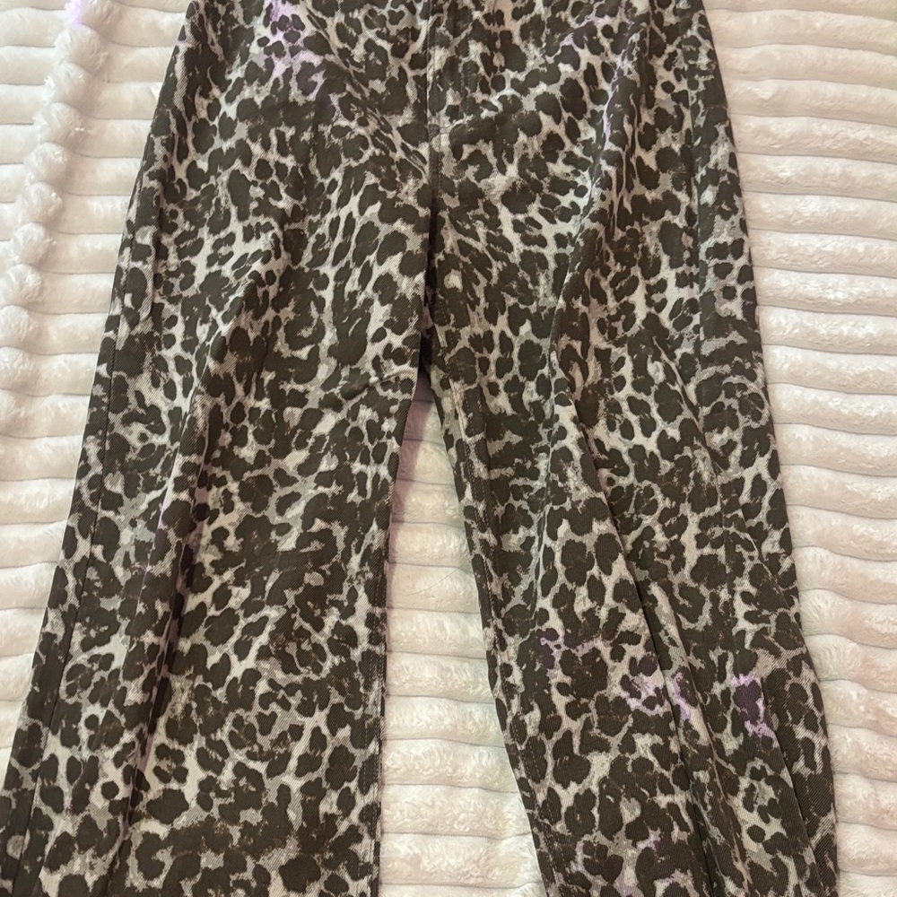 NWT Wild Fable Leopard Print Jeans - Black and White